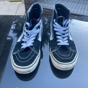 Black and Blue Vans